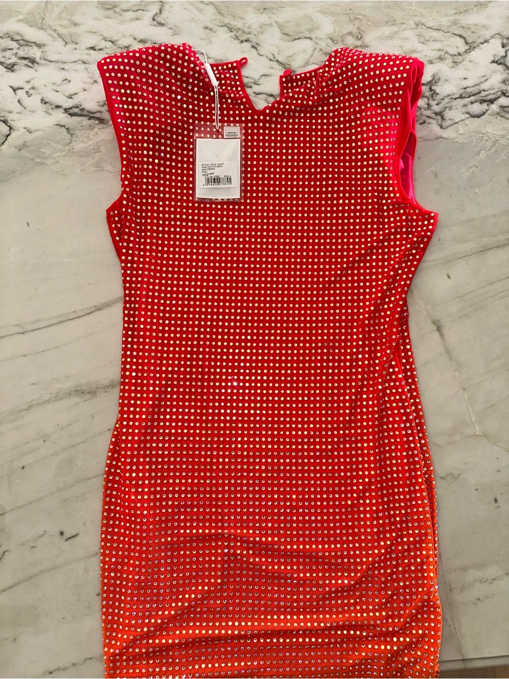 Self-Portrait Hot Pink Embellished Dress - Picture 4 of 7
